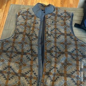 Southern Marsh Men’s Mojave Rustic Fleece Vest in Burnt Taupe Size 3XL